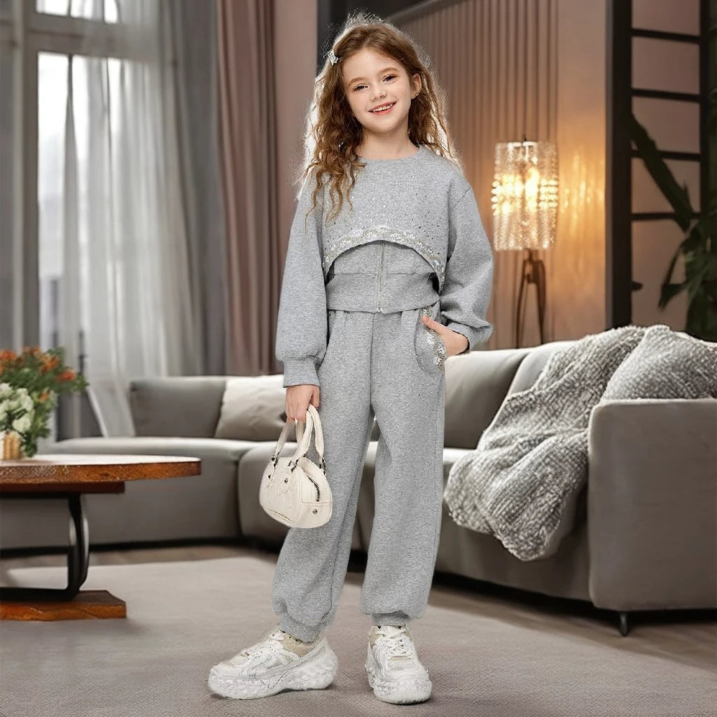 Girls’ Autumn 3-Piece Sportswear Set