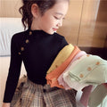 Baby Girls’ Sweet Cotton Knit Pullover Sweater