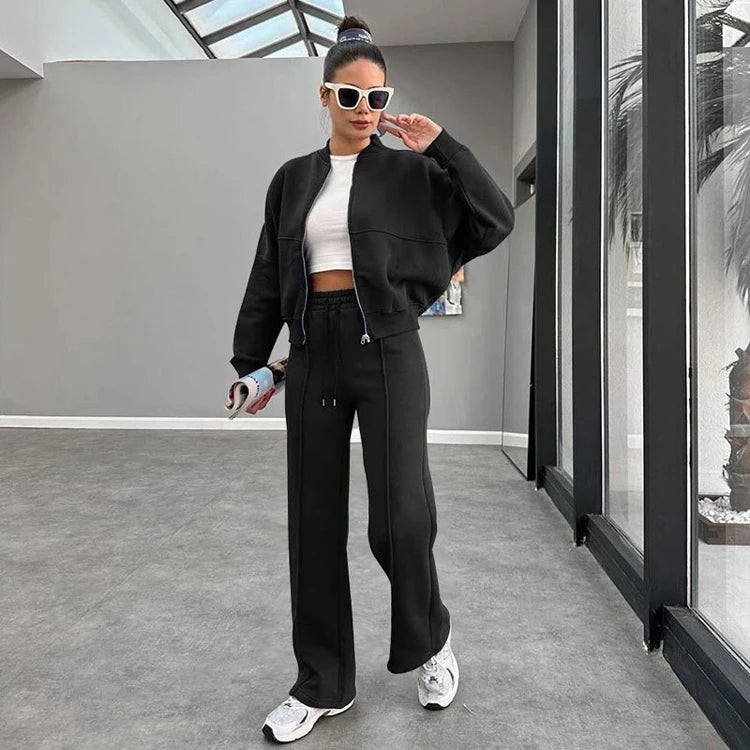 Women’s Red Oversized Jogger Set