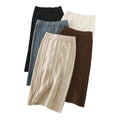 Women’s Cozy Diamond-Knit Midi Skirt