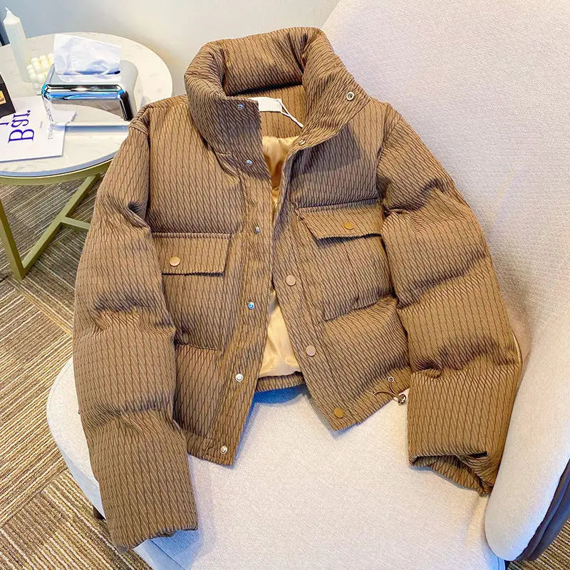 Women’s Vintage-Style Quilted Cotton Coat