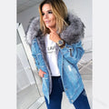 Women’s Winter Oversized Denim Jacket