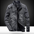 Men’s Retro Slim Quilted Denim Jacket