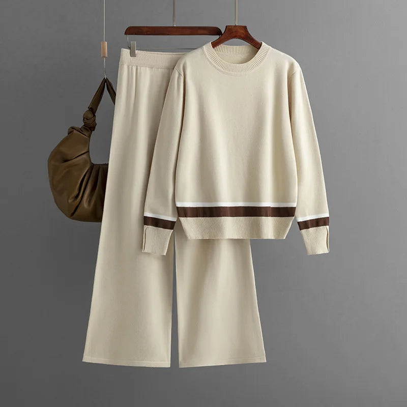 Women’s Knitted Sweater & Pants Set