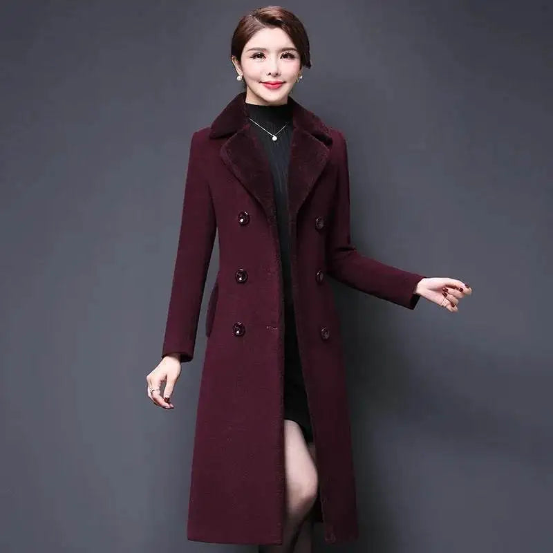 Women’s Long Plush Fur Coat