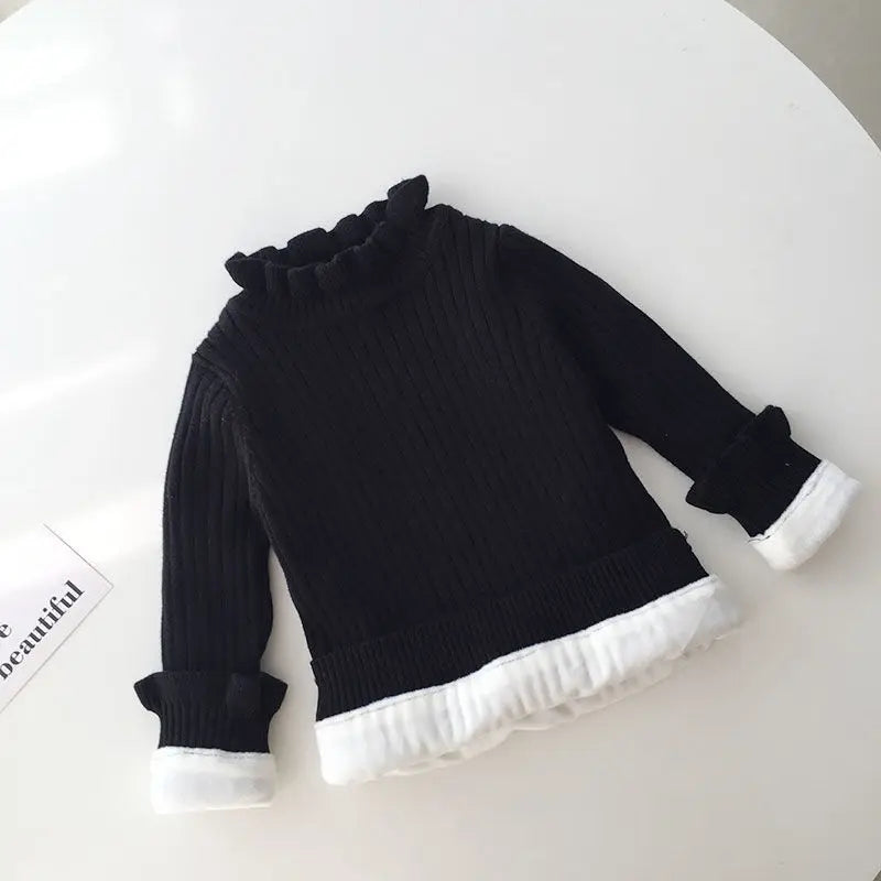 Girls’ Warm Fleece Long Shirt