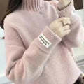 Women’s Thick Mohair High Neck Winter Sweater