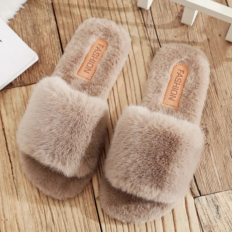 Women’s Fur Plush Warm Slippers