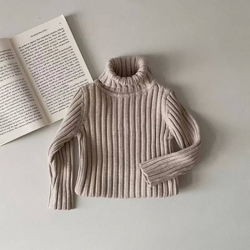 Baby Girls’ Autumn Winter Knitted Cotton Sweater