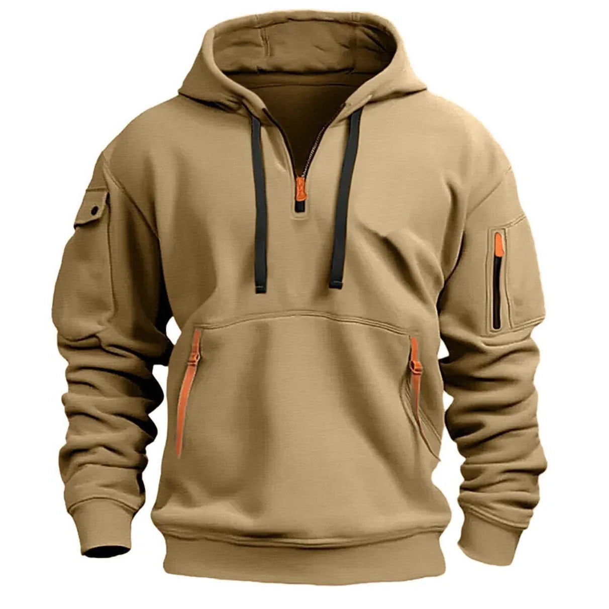 Men’s Plus Size Zipper Hoodie Jacket