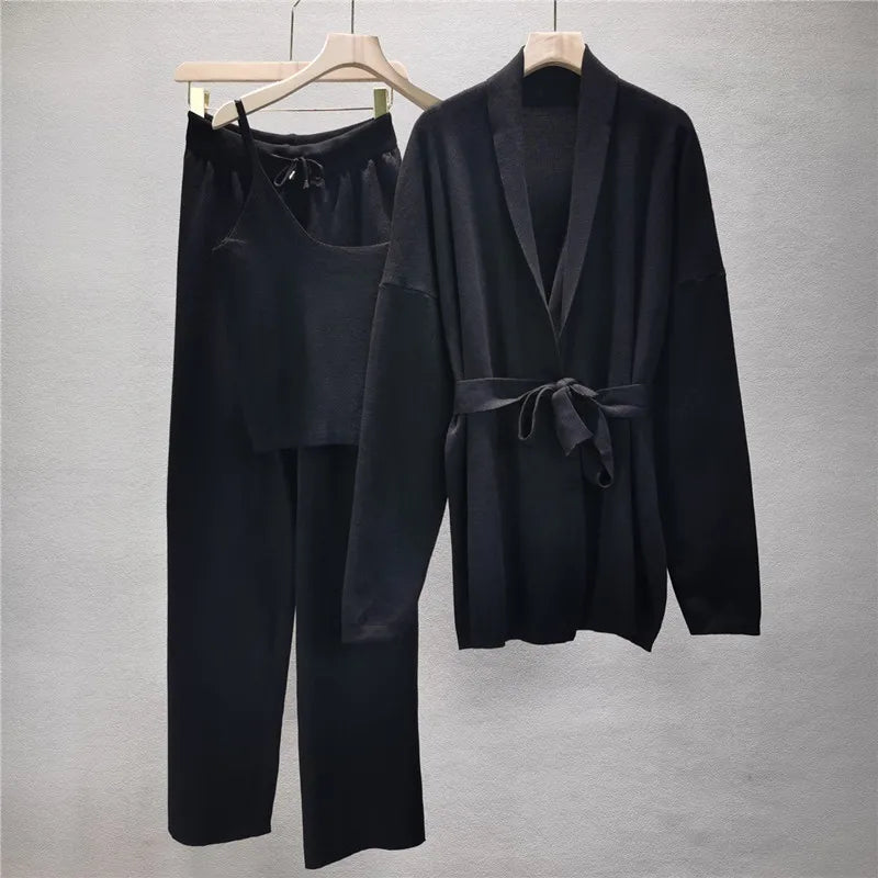 Women’s 3-Piece Knitted Lounge Set
