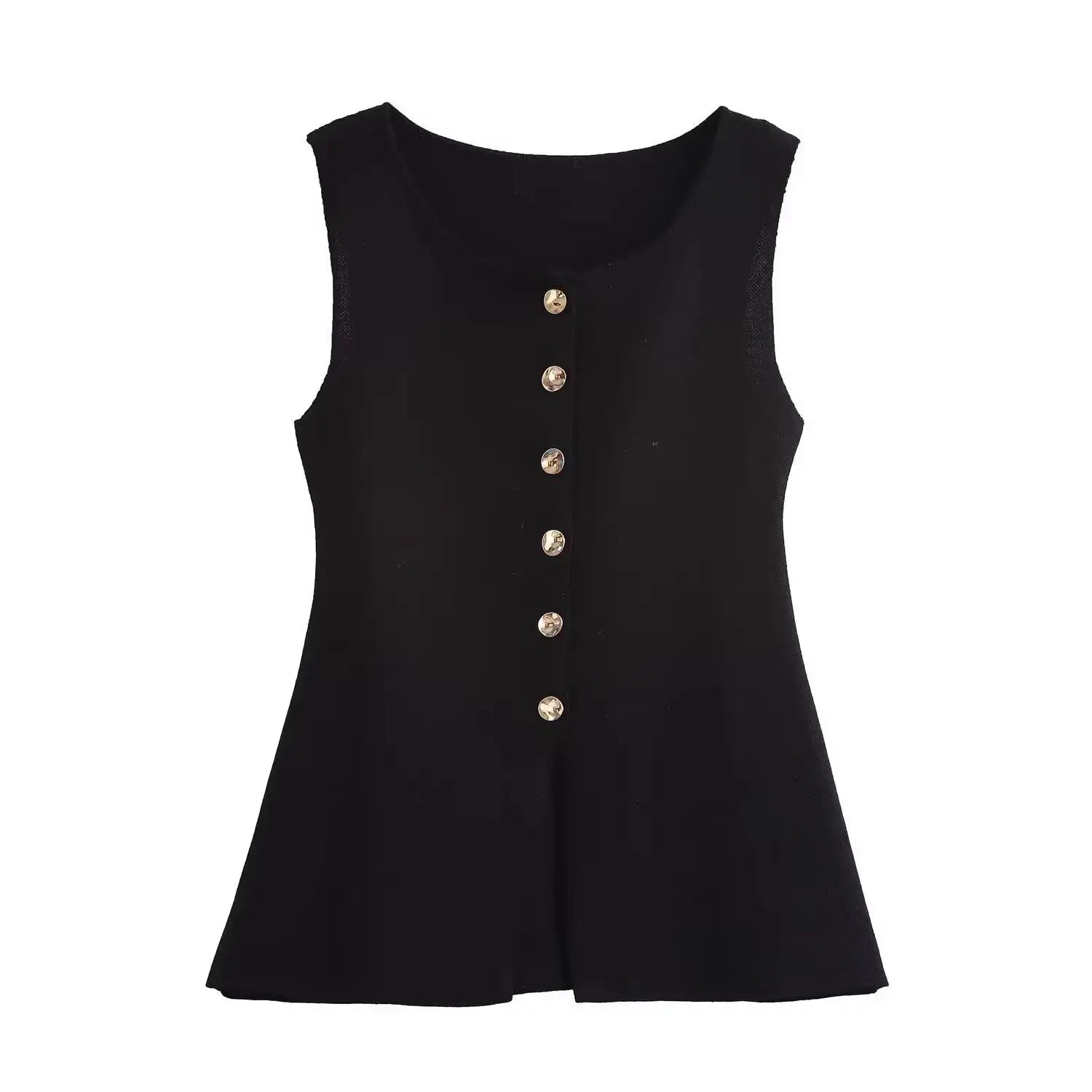 Women's Casual Knitted Vest Jacket
