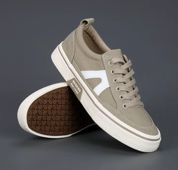 Classic Leisure Canvas Sports Sneakers Flat Lace up Breathable Men Casual Shoes