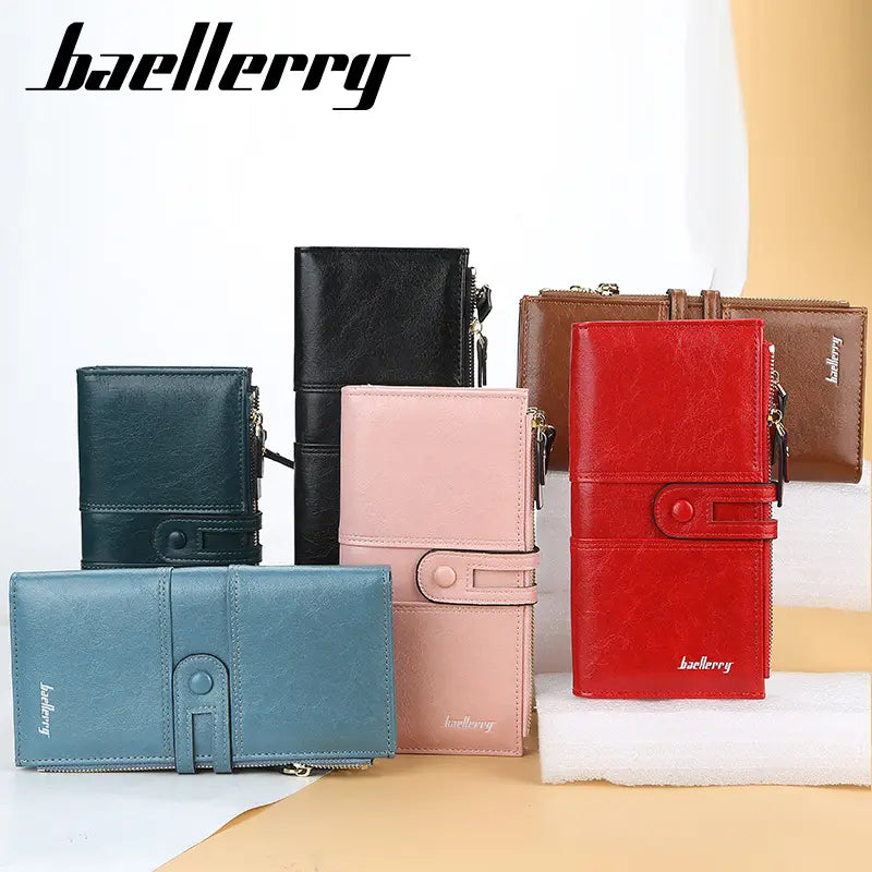 Large Lady Women's Wallet Spring New Style Multi-Function Card Holder PU Material Light Weight Letter Purse