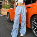 Oversize Pants Wide Leg Stripe Woman Trousers Y2k Women's Joggers Korean Fashion Sports Pants for Women