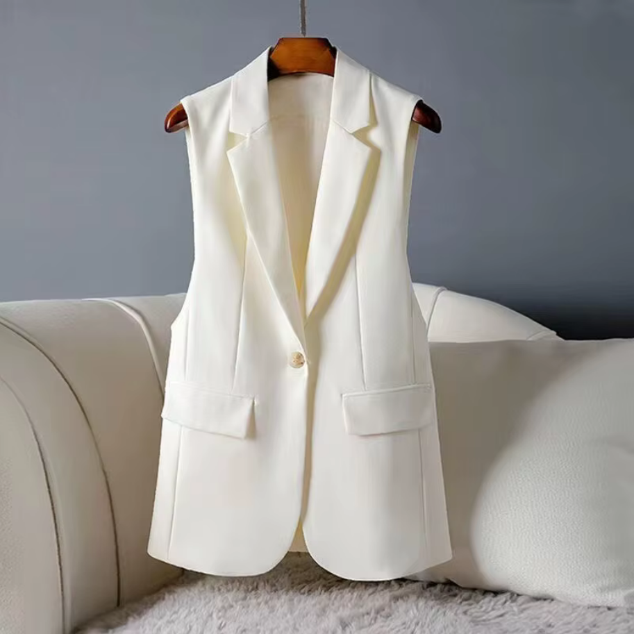 Loose-Fitting Sleeveless Vest