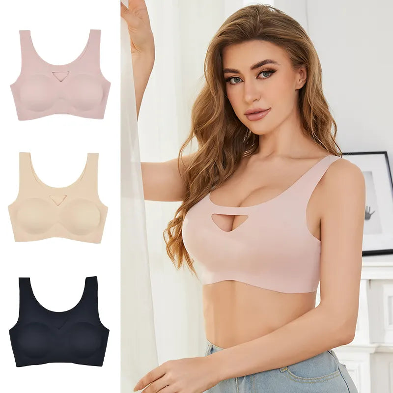 Ladies Bra and Underwear Evenyoung  High Quality Women's Bras Comfortable Upper Support Seamless Women's Bra Cover