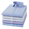 High-end Soft Casual Long-sleeved Men's Shirt Fashionable Striped Men's Business Formal Plaid Shirts Camisas De Hombre