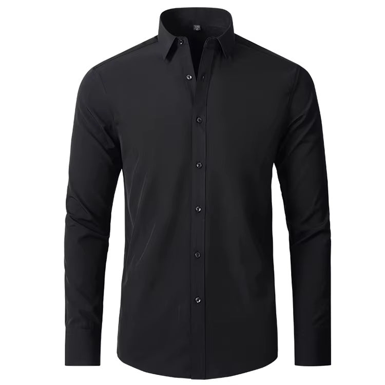 Anti-Wrinkle Casual Custom Logo Blank Formal Men's Shirt for Business