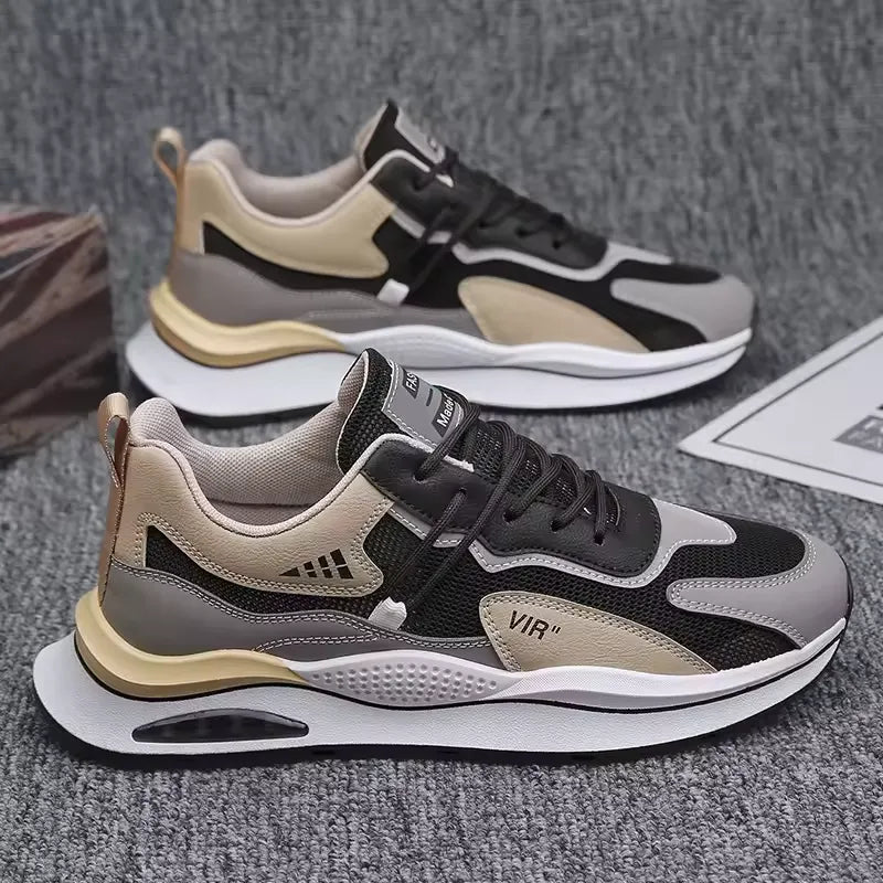 Men's breathable mesh sports shoes, trendy and versatile running casual shoes