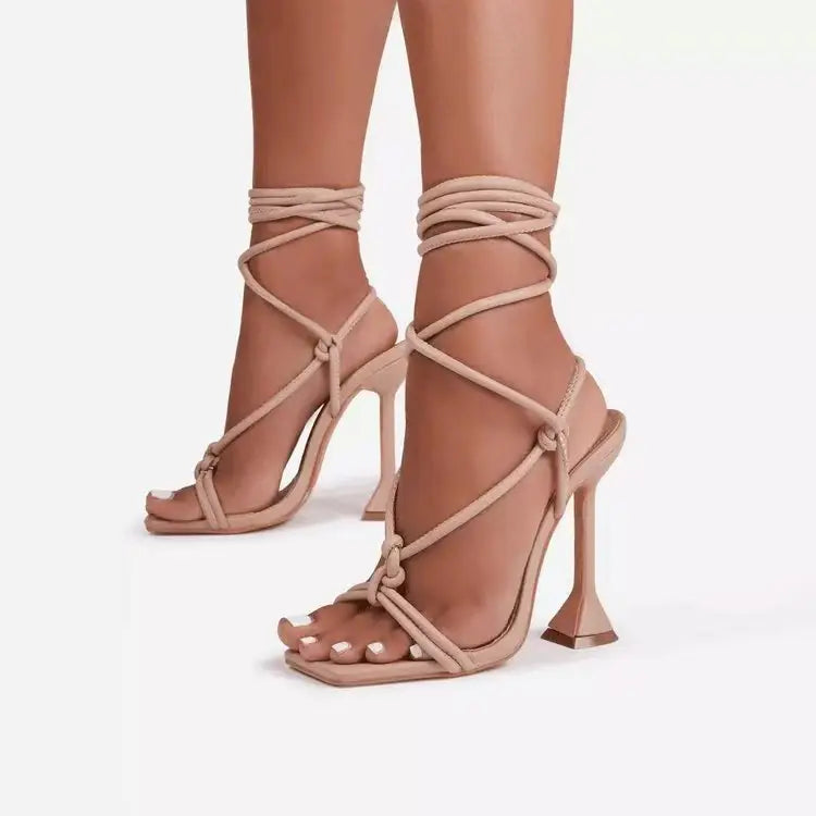 Women's Lace-Up Stiletto Heels