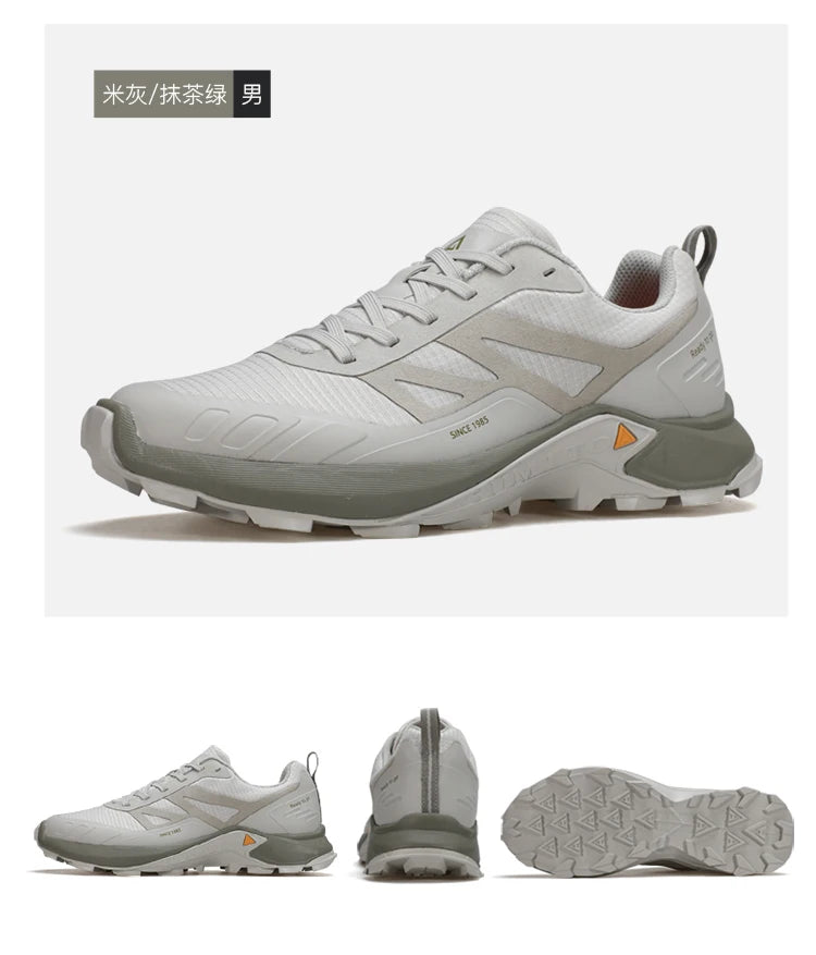 Men's Low Cut Trekking Shoes with Anti-Slip Breathability
