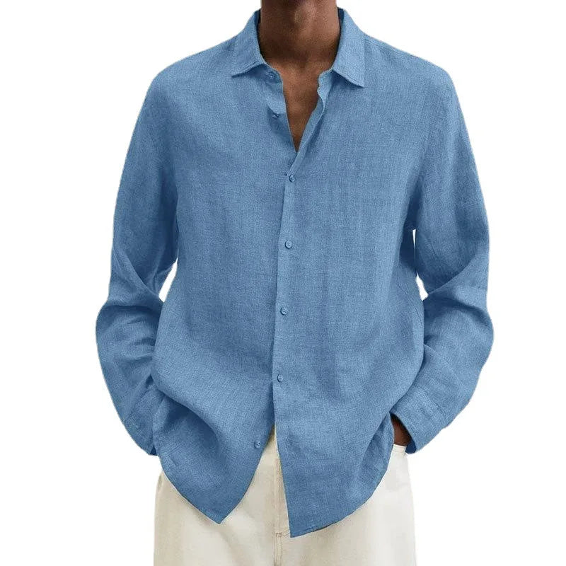 Men’s Long Sleeve Linen Shirt