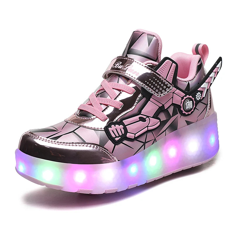 LED Light-Up Roller Skate Sneakers