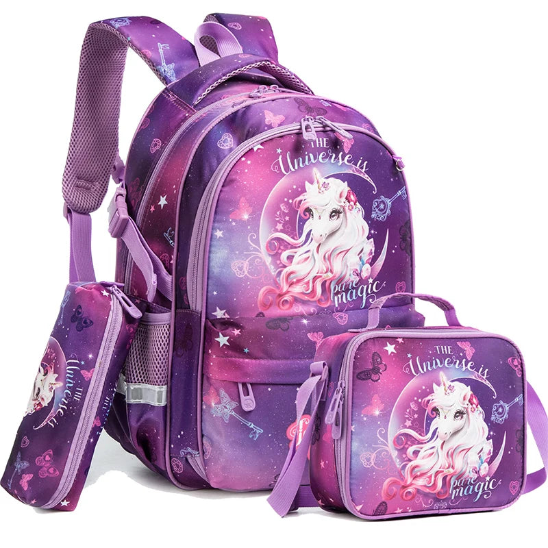 Unicorn 3-Piece Kids’ School Backpack Kit