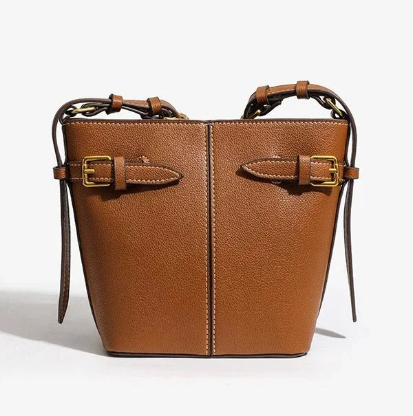 Women's Fashionable PU Bucket Handbag