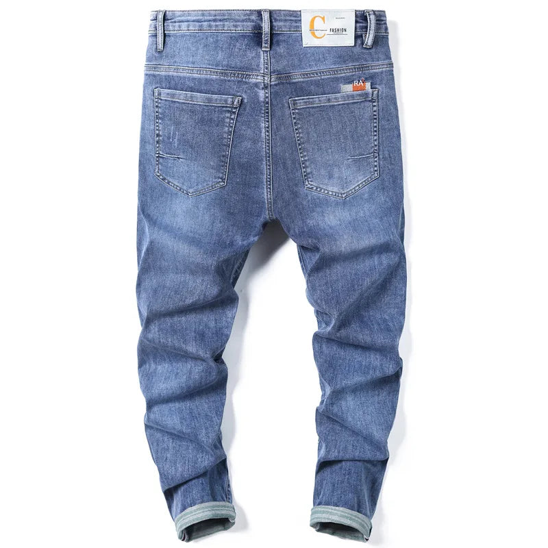 Men's Baggy Paint-Printed Jeans