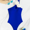 Floral V-Neck One-Piece Swimsuit