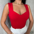 Summer Square Neck Tank Top