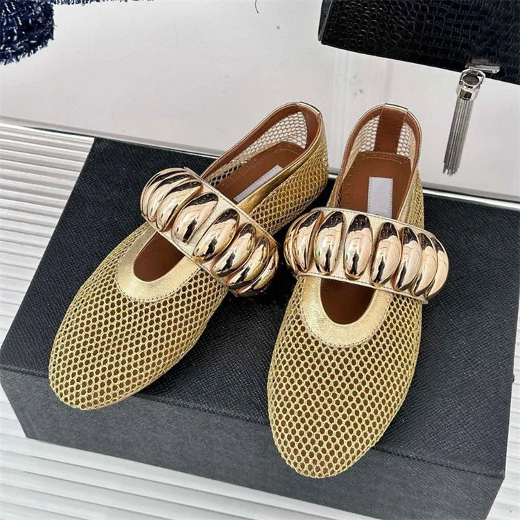 Women’s Buckle Flat Shoes