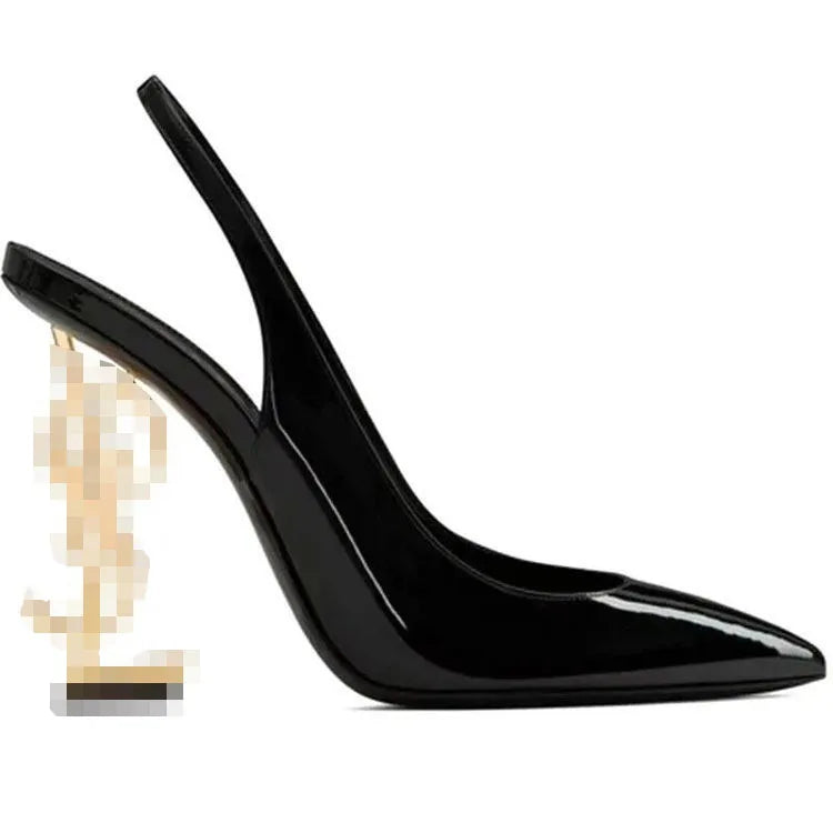 Women's Slip-On Pointed Toe Heeled Pumps