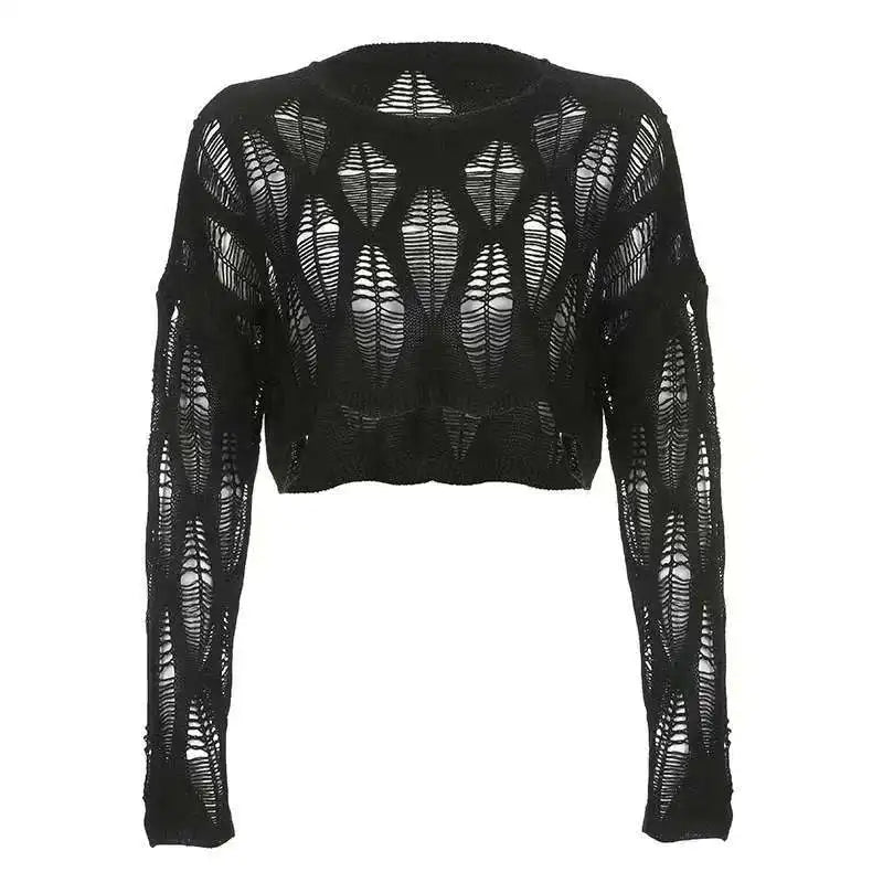 Lightweight Mesh Knit Pullover