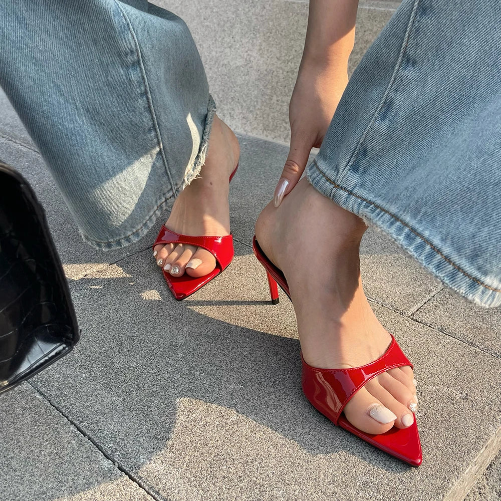 Women's Pointed Slim Heel Sandals