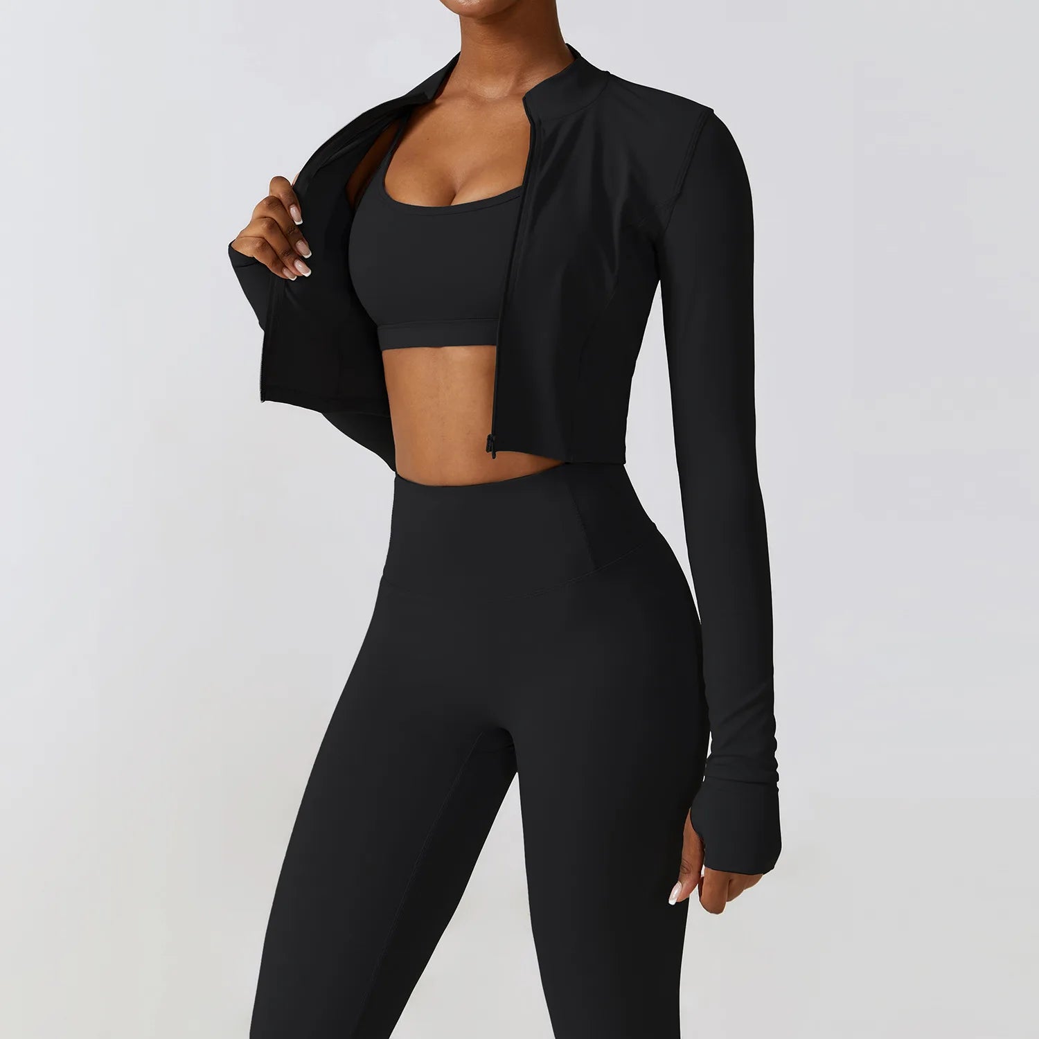 Women’s High-Waist 3-Piece Fitness Suit