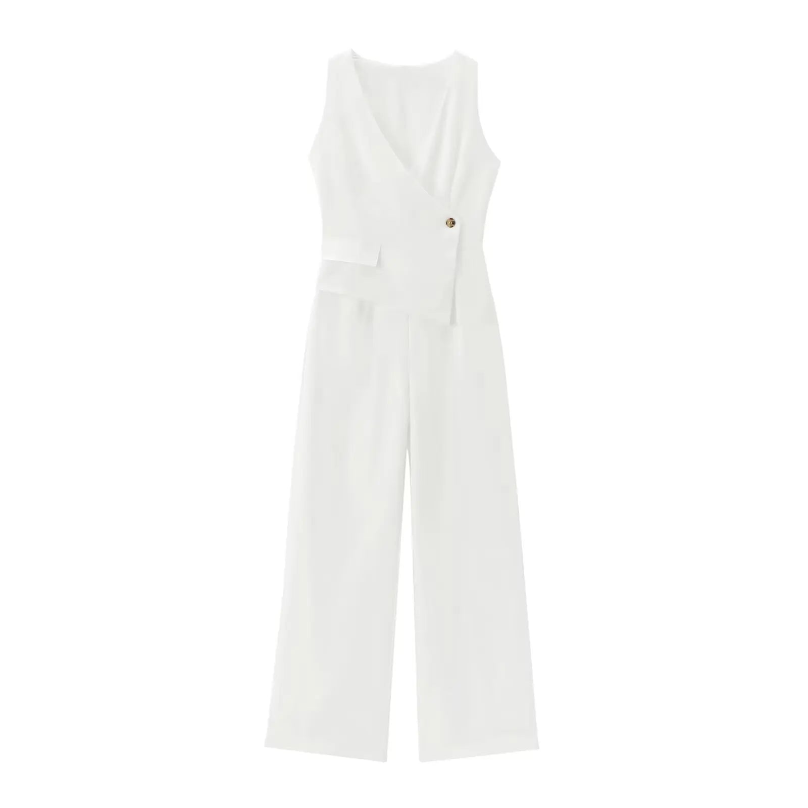 Vintage Sleeveless Chiffon Playsuit