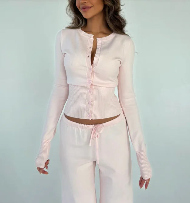 Women’s Casual Knitted Three-Piece Set