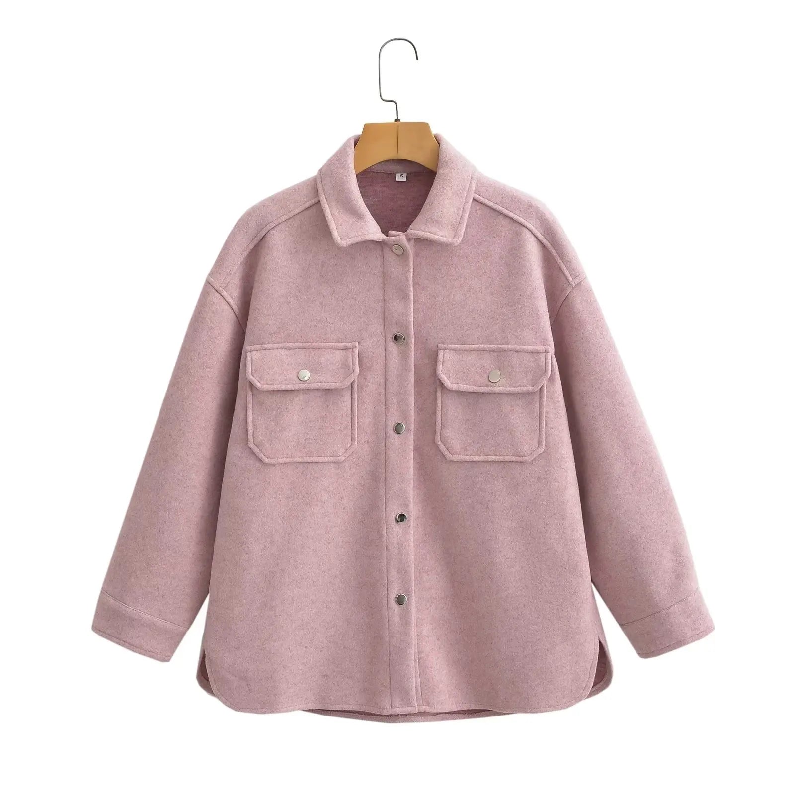 Women Long Sleeve Casual Fashion Shacket for winter season
