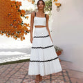 Women’s Floral Tank Top & Midi Skirt Set