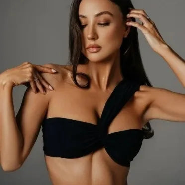 Backless Single Shoulder Swimsuit