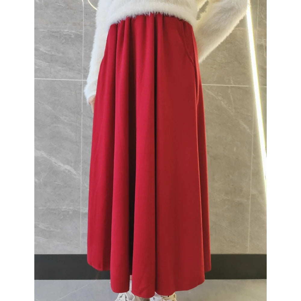 Women’s Mid-Length Tweed Swing Skirt