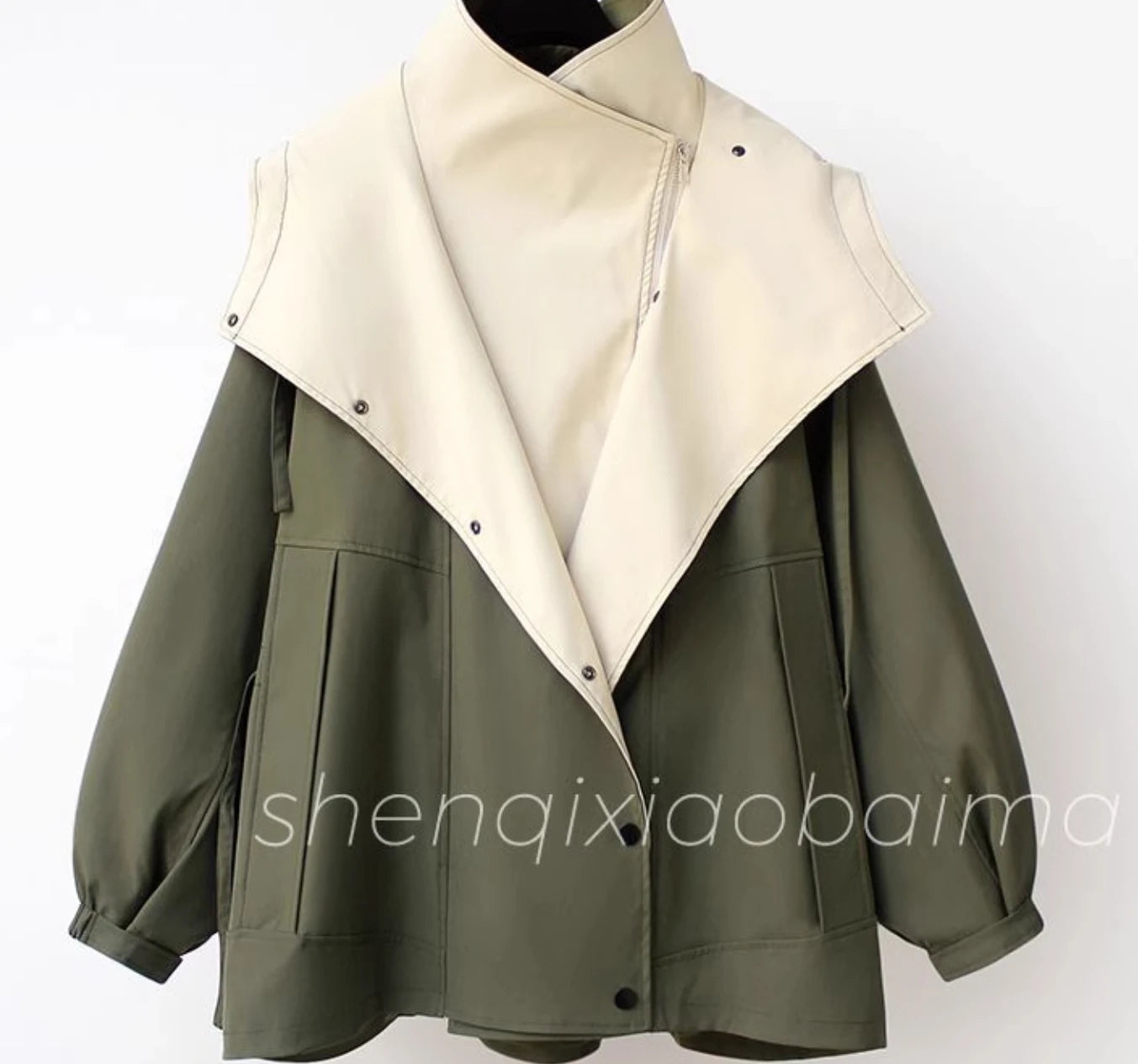 Women Mid Length Waist Collection  retro jacket for winter
