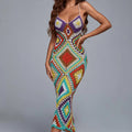 Boho Crochet Cotton Maxi Dress