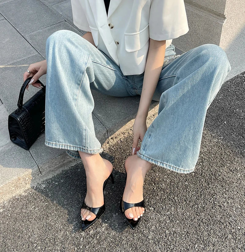 Women's Pointed Slim Heel Sandals