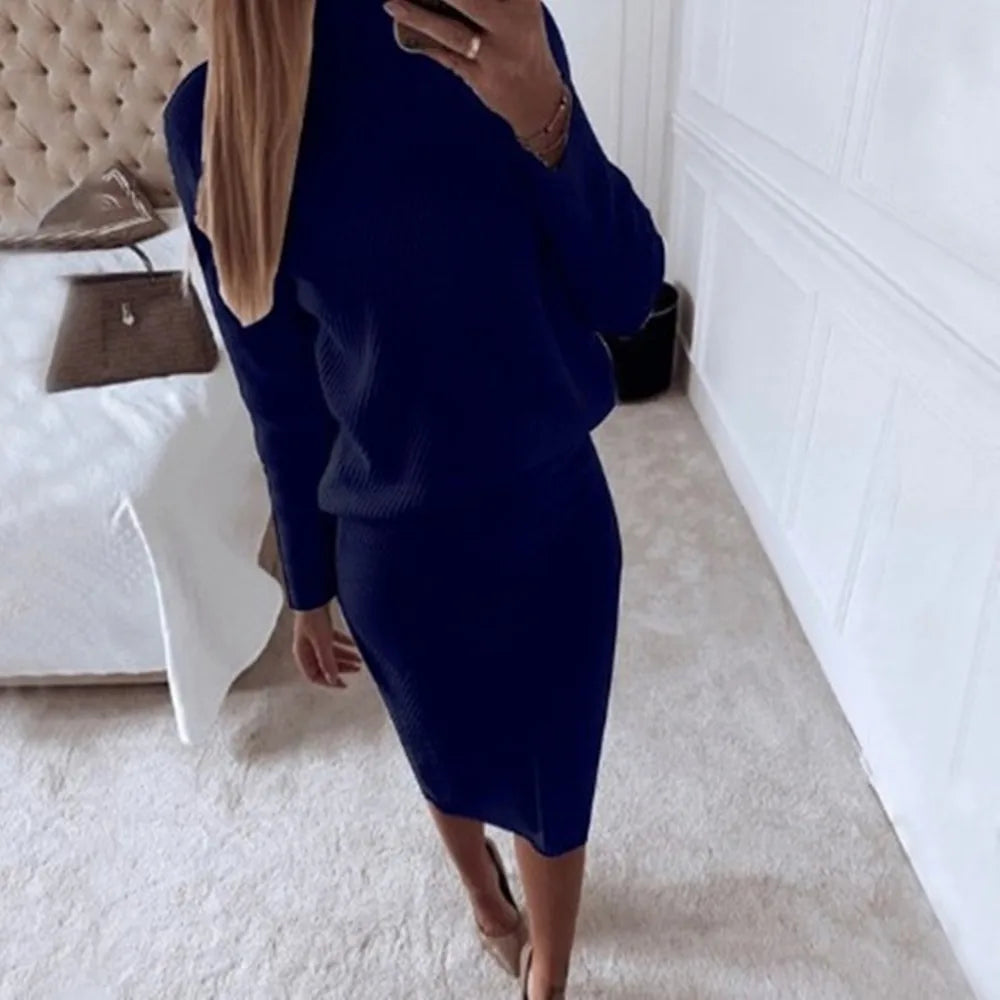 Women’s Slim Skirt Two-Piece Tracksuit Set