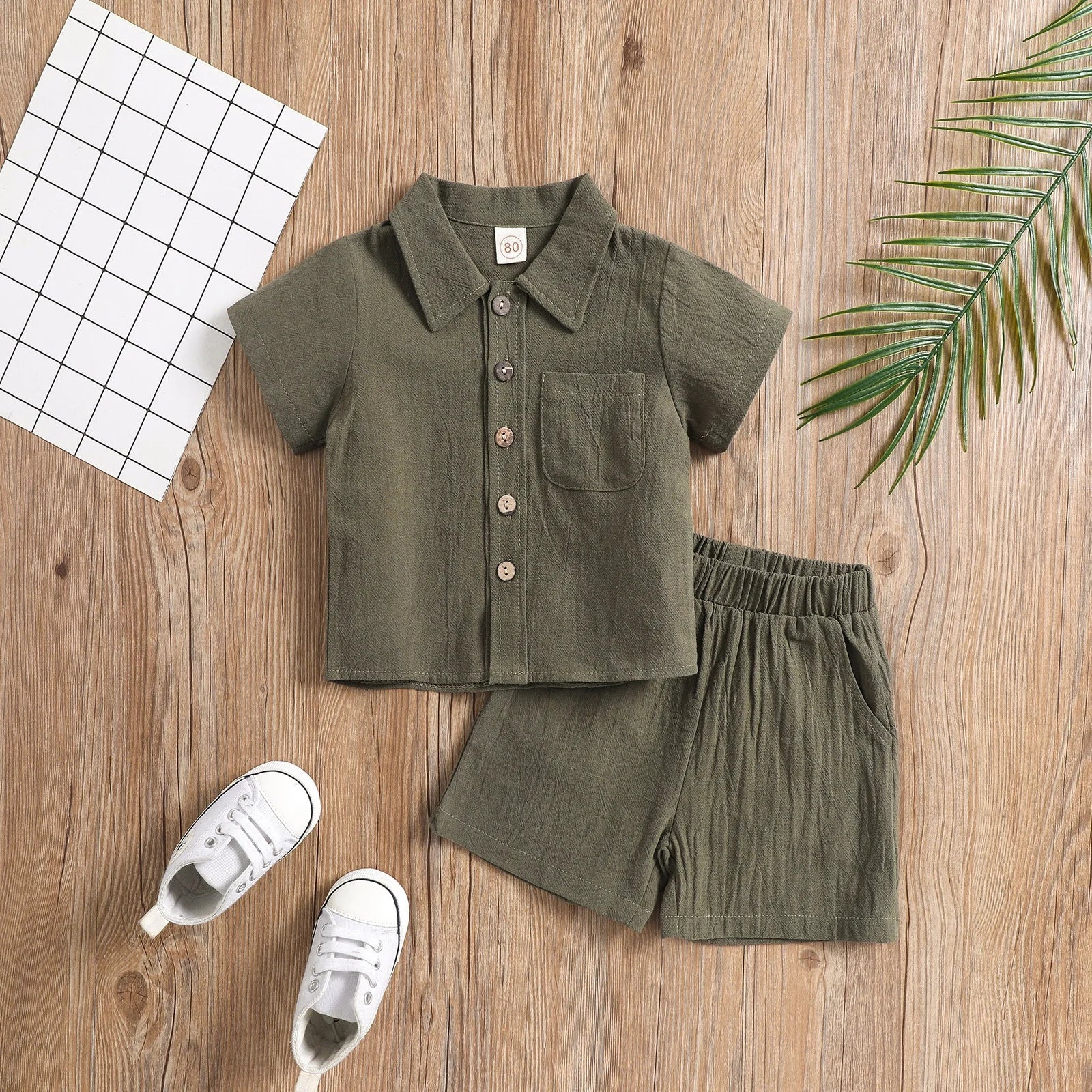 Casual Summer T-Shirt & Shorts Set for Boys