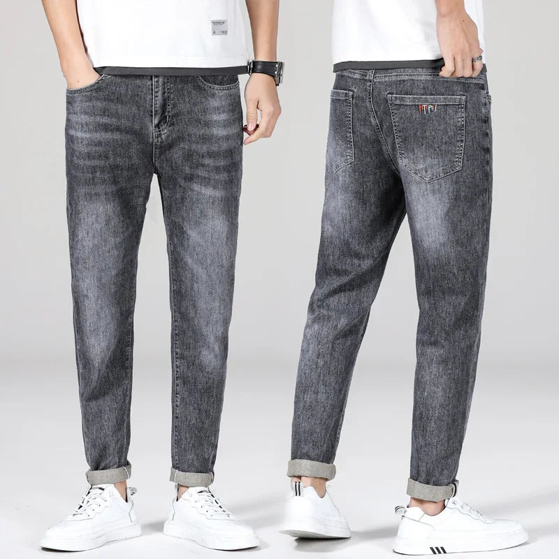 Men's Baggy Paint-Printed Jeans